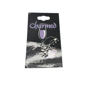 Pewter Cupid Angel Charm Silver Tone Vintage for a Bracelet or Project